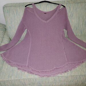 FREE PEOPLE COLD SHOULDER TOP